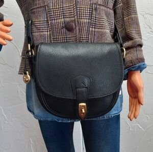 Dooney & Bourke, 1996 AWL Equestrian, Sporting Pouch, Black